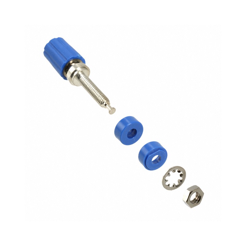 1 pcs : 3750-6 - CONN BIND POST KNURLED BLUE