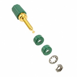 1 pcs : 3750-5 - CONN BIND POST KNURLED GREEN