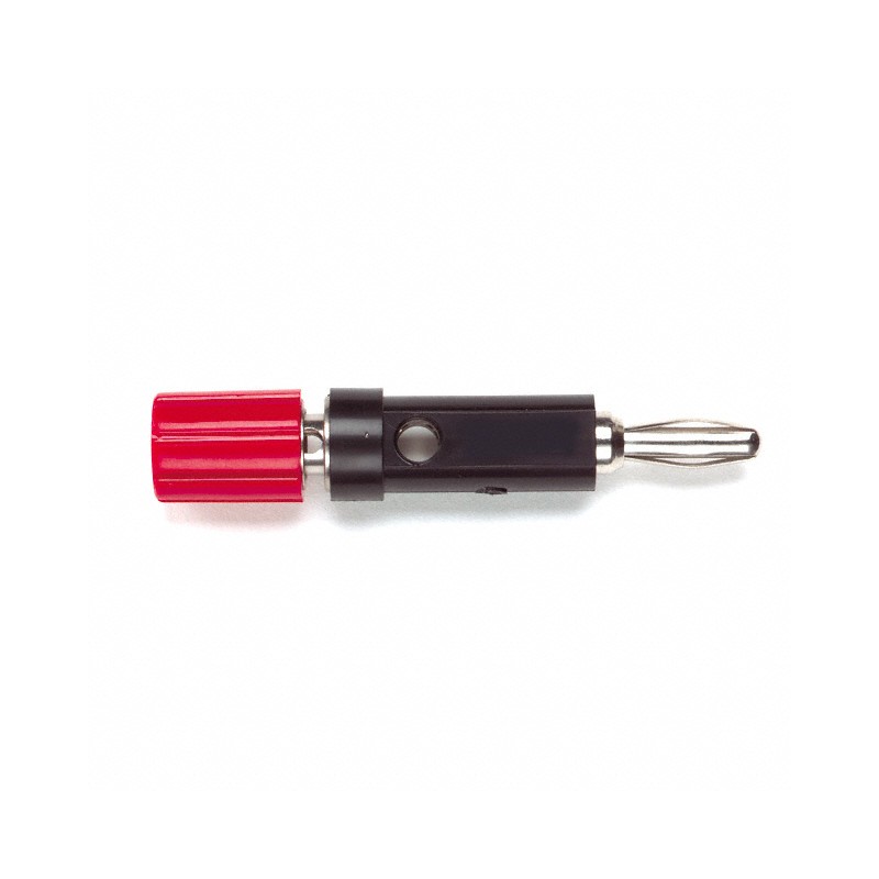 1 pcs : 2894-2 - CONN BIND POST FLUTED RED