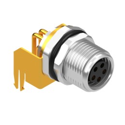 1 pcs : 54-00313 - M8 B-CODE 5POS RCPT PANEL MOUNT