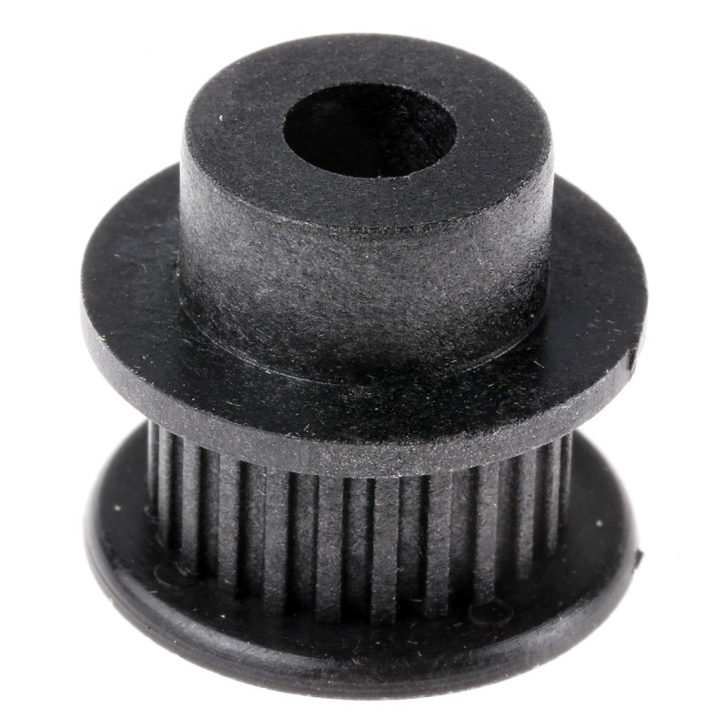 1 pcs - RS PRO Timing Belt Pulley, Glass Filled PC 6mm Belt Width x 2mm Pitch, 24 Tooth