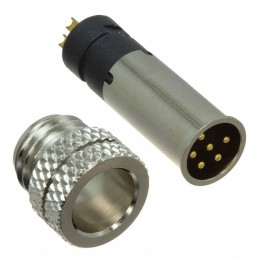 1 pcs : 854A006-103RLS4 - CONN RCPT MALE 6P GOLD SLDR CUP