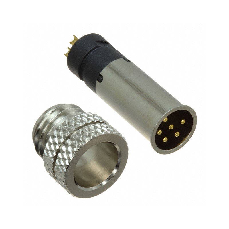 1 pcs : 854A006-103RLS4 - CONN RCPT MALE 6P GOLD SLDR CUP