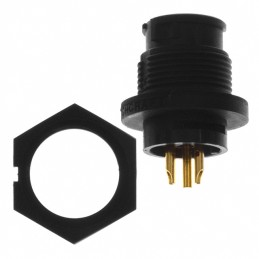 1 pcs : EN3P3FX - CONN RCPT FMALE 3P GOLD SLDR CUP