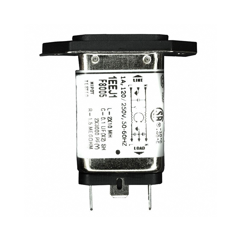 1 pcs : 6609006-1 - PWR ENT RCPT IEC320-C14 PANEL QC