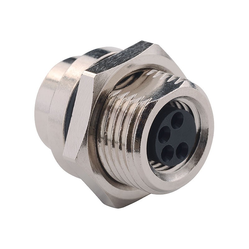 1 pcs : 855-004-203R004 - CONN PLUG FMALE 4P GOLD SLDR CUP