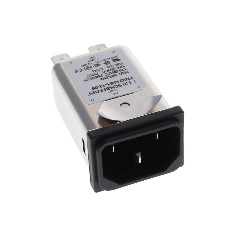 1 pcs : FN9244S1-12-06 - PWR ENT RCPT IEC320-C14 PANEL QC