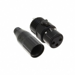 1 pcs : AAA3FBAUZ - CONN PLUG FMALE XLR 3POS SOLDER