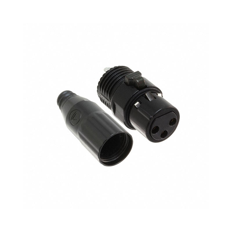 1 pcs : AAA3FBAUZ - CONN PLUG FMALE XLR 3POS SOLDER
