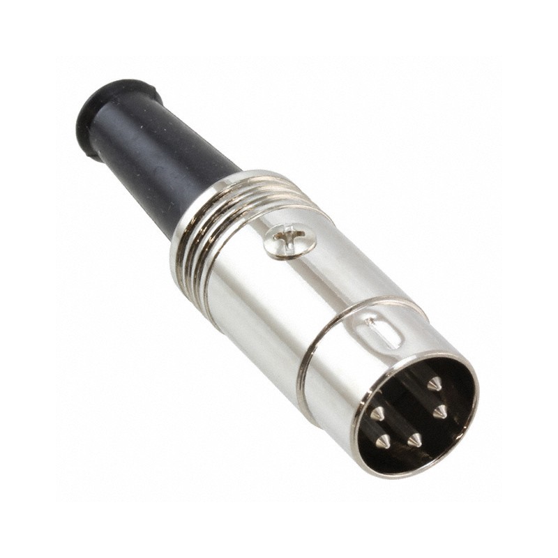 1 pcs : 12BL5MX - CONN PLUG MALE DIN 5POS SOLDER