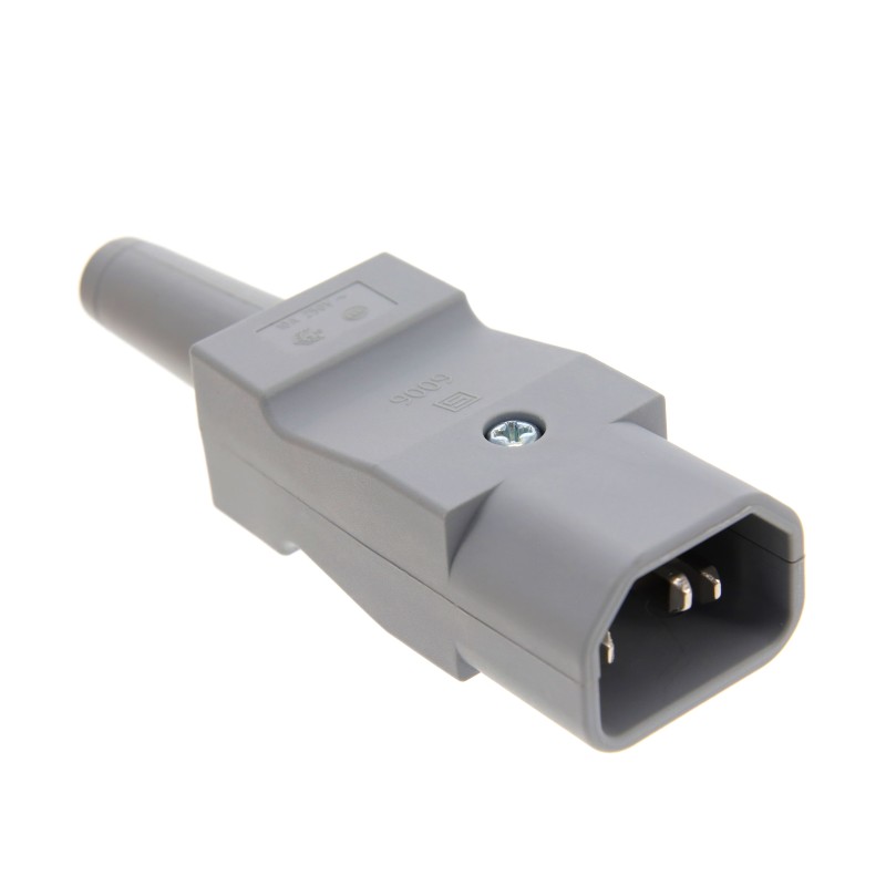 1 pcs : 9009.0121 - PWR ENT PLUG IEC320-2-2E STR SCR
