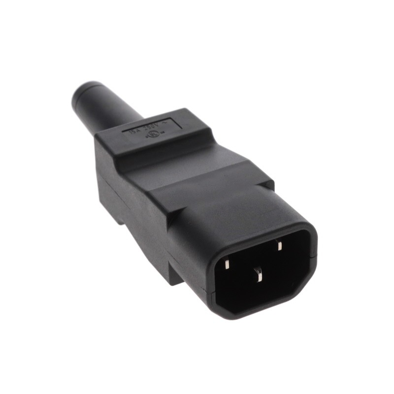 1 pcs : 9009.0111 - PWR ENT PLUG IEC320-2-2E STR SCR