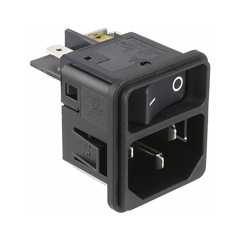 1 pcs : DC11.0001.301 - PWR ENT MOD RCPT IEC320-C14 PNL