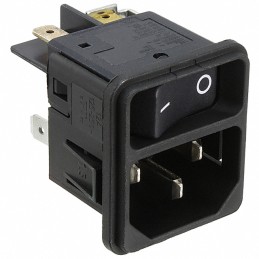 1 pcs : DC11.0001.401 - PWR ENT MOD RCPT IEC320-C14 PNL