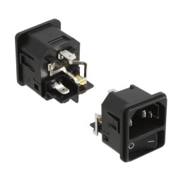 1 pcs : DC11.0001.201 - PWR ENT MOD RCPT IEC320-C14 PNL