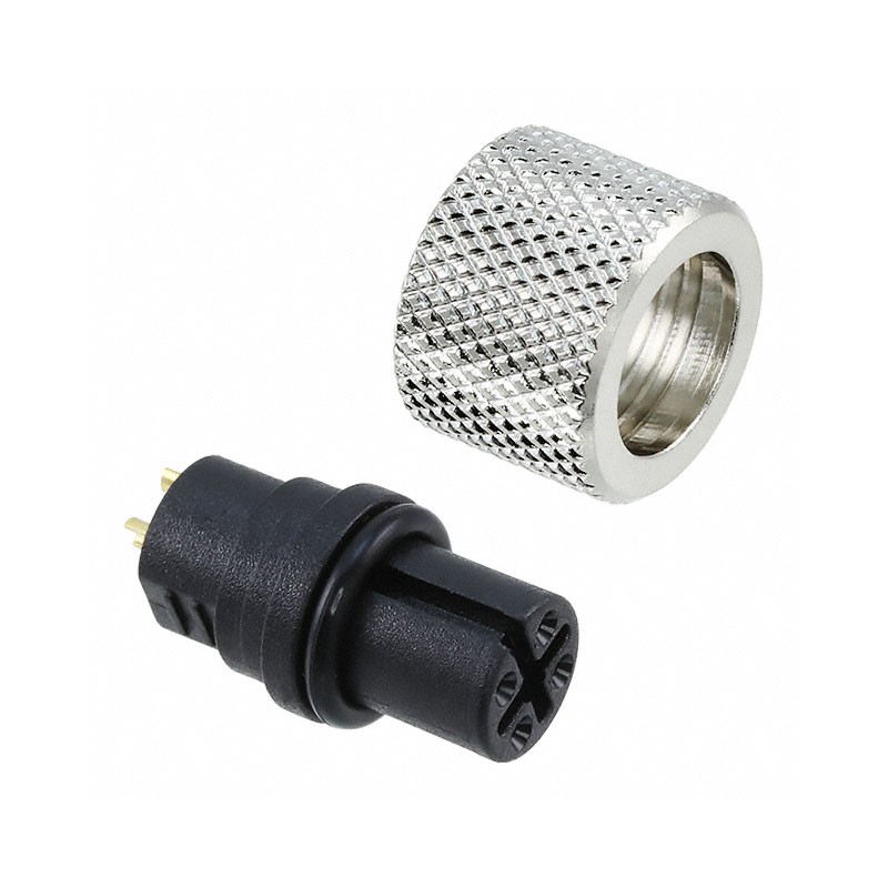 1 pcs : 858-004-203RSU4 - CONN PLUG FMALE 4P GOLD SLDR CUP