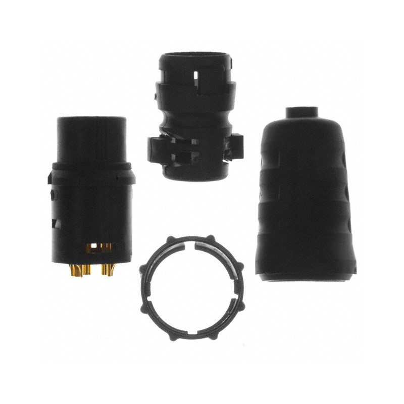 1 pcs : EN3C5MX - CONN PLUG MALE 5P GOLD SLDR CUP