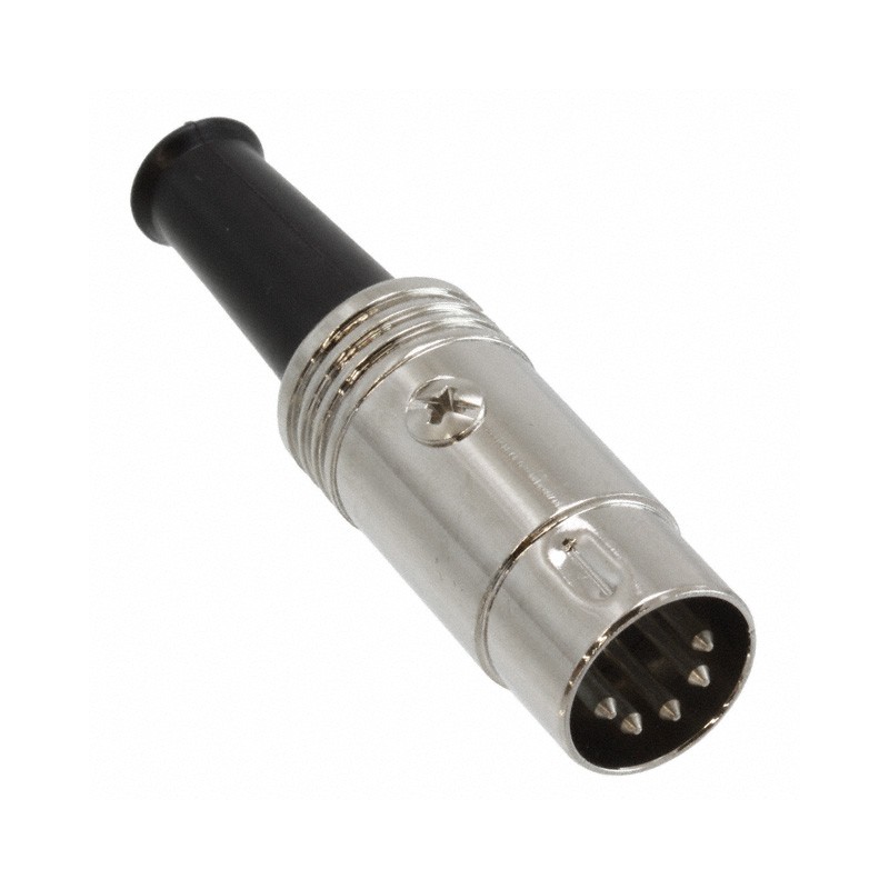 1 pcs : 05BL5MX - CONN PLUG MALE DIN 5POS SOLDER