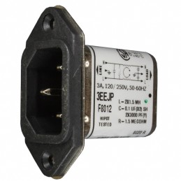 1 pcs : 6609006-7 - PWR ENT RCPT IEC320-C14 PNL SLDR