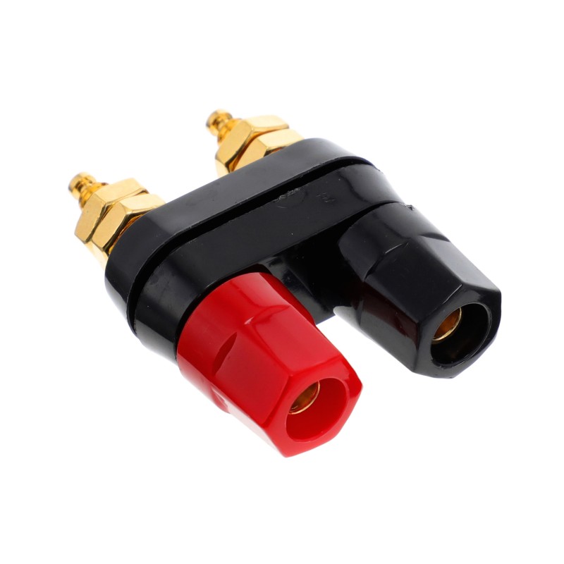 1 pcs : 4109 - CONN BIND POST DUAL HEX BLK/RED