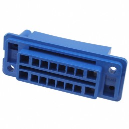 1 pcs : 172059-3 - CONN PLUG HSG DRAWER 16POS BLUE