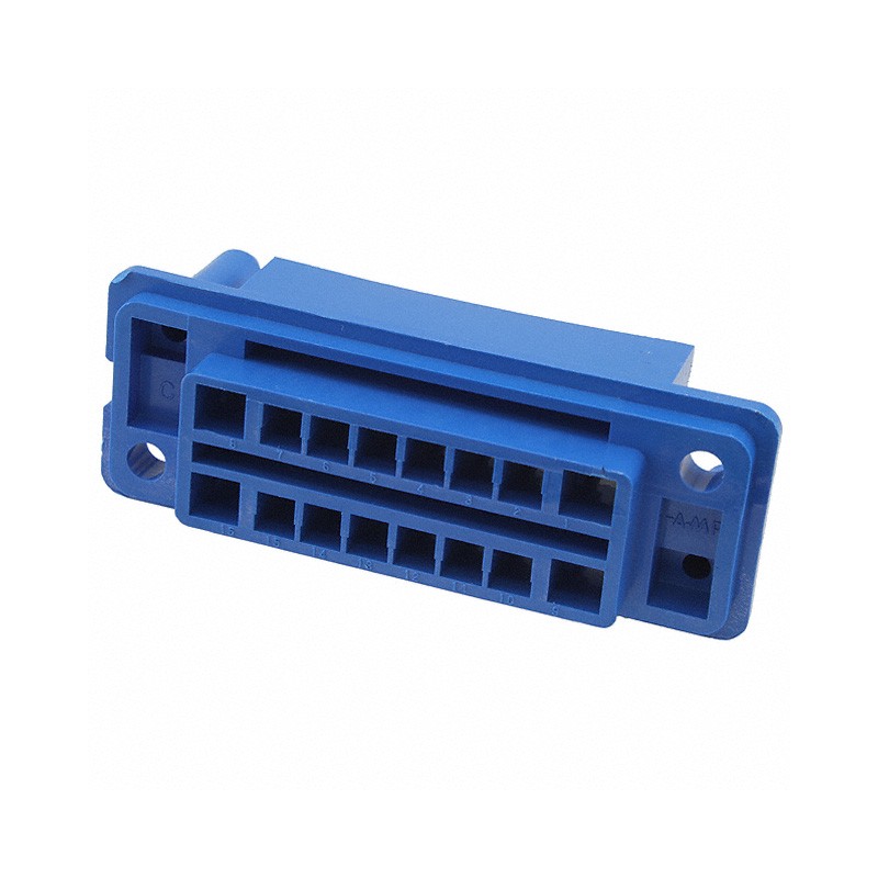 1 pcs : 172059-3 - CONN PLUG HSG DRAWER 16POS BLUE