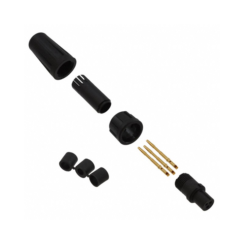 1 pcs : EN2C3F20DC - CONN PLUG FMALE 3POS GOLD CRIMP