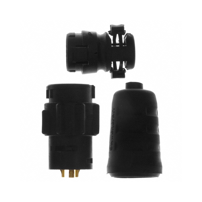 1 pcs : EN3L3FX - CONN RCPT FMALE 3P GOLD SLDR CUP