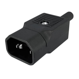1 pcs : 712-00/00 - PWR ENT PLUG IEC320-2-2E STR SCR