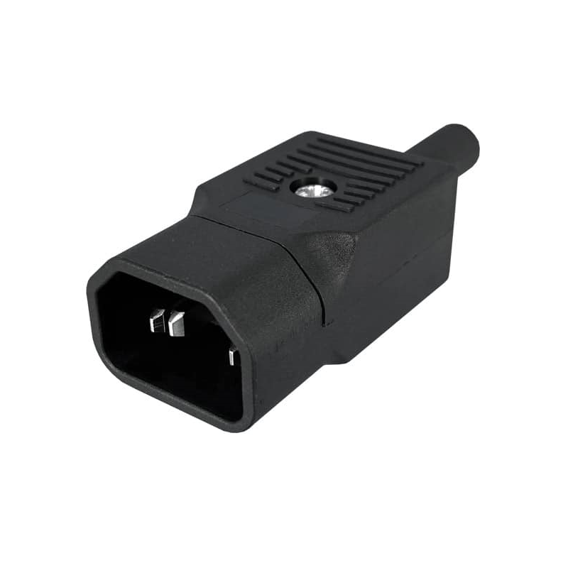 1 pcs : 712-00/00 - PWR ENT PLUG IEC320-2-2E STR SCR