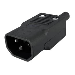 1 pcs : 712-00/00 - PWR ENT PLUG IEC320-2-2E STR SCR