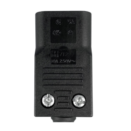 1 pcs : 712-00/00 - PWR ENT PLUG IEC320-2-2E STR SCR