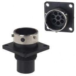 1 pcs : UTG0128P - CONN RCPT HSNG MALE 8POS PNL MNT