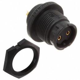 1 pcs : EN3P2F16X - CONN RCPT FMALE 2P GOLD SLDR CUP