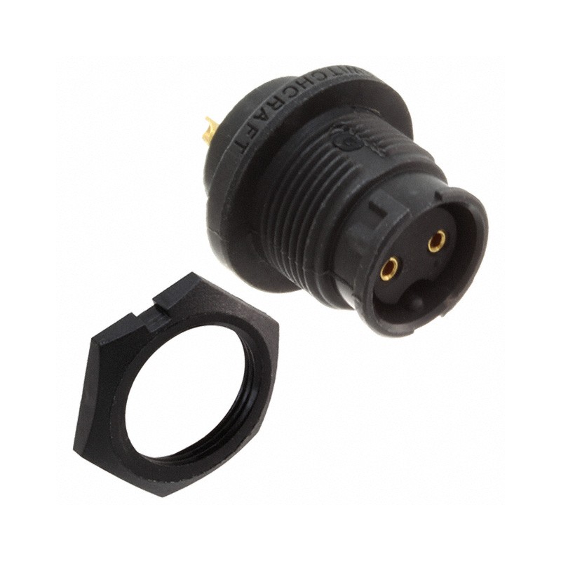 1 pcs : EN3P2F16X - CONN RCPT FMALE 2P GOLD SLDR CUP