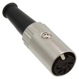 1 pcs : 06AL5FX - CONN PLUG FMALE DIN 5POS SOLDER