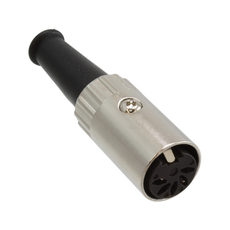 1 pcs : 06AL5FX - CONN PLUG FMALE DIN 5POS SOLDER