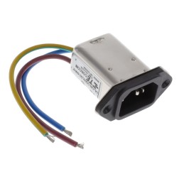 1 pcs : 3-6609006-2 - PWR ENT RCPT IEC320-C14 PNL WIRE