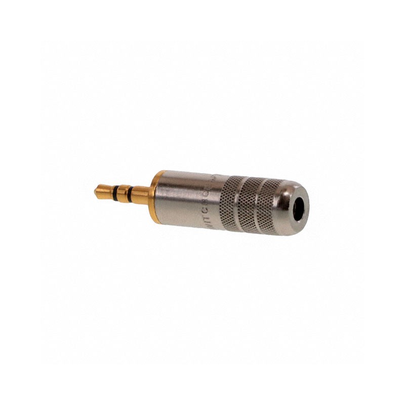 1 pcs : 35HDNAUS - CONN PLUG STEREO 3.5MM 3COND
