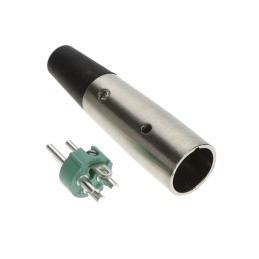1 pcs : A3MS - CONN RCPT MALE XLR 3P SOLDER CUP