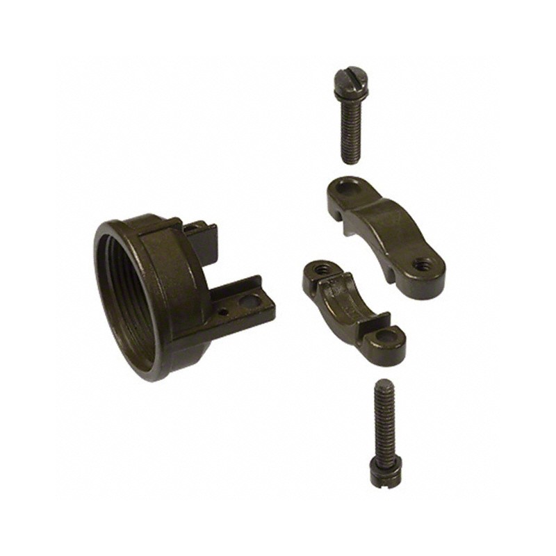 1 pcs : 97-3057-1010(621) - CONN CABLE CLAMP SZ18 BLACK 1-20