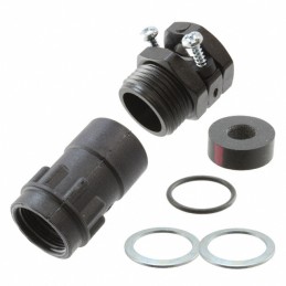 1 pcs : TR12AHC1N - CONN BACKSHELL W/CLMP SZ12 BLACK