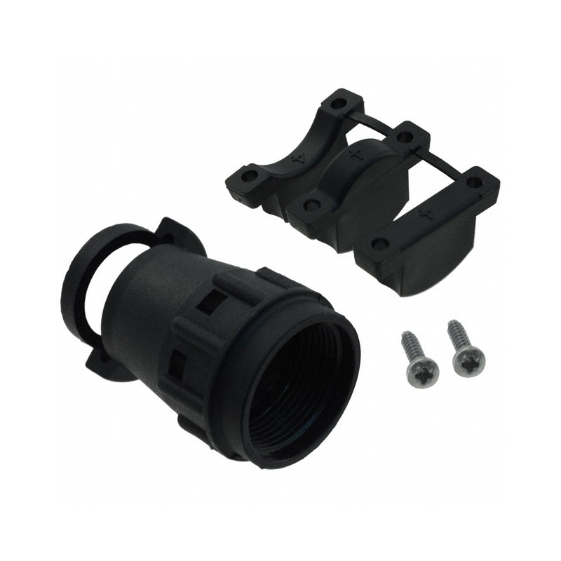 1 pcs : TNA16CC-SR00L - CONN BACKSHELL W/CLAMP SZ 16 BLK