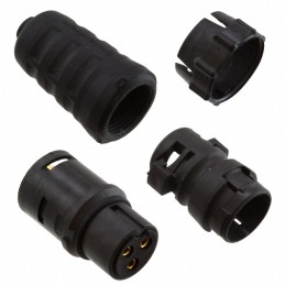 1 pcs : EN3C3F16X - CONN PLUG FMALE 3P GOLD SLDR CUP