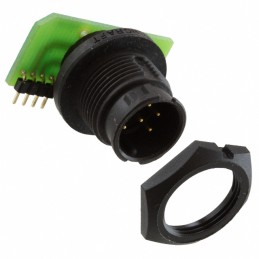 1 pcs : EN3P6MRAPCBW - CONN RCPT MALE 6POS GOLD SOLDER