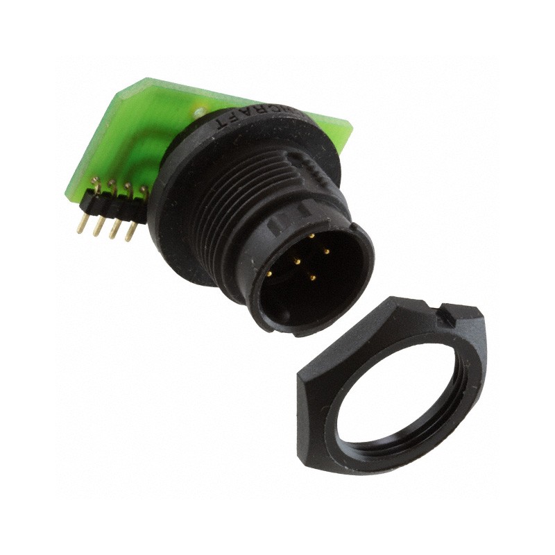 1 pcs : EN3P6MRAPCBW - CONN RCPT MALE 6POS GOLD SOLDER