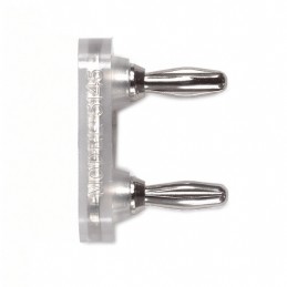 1 pcs : 5145 - CONN DBL BANANA PLUG SLDR CLEAR