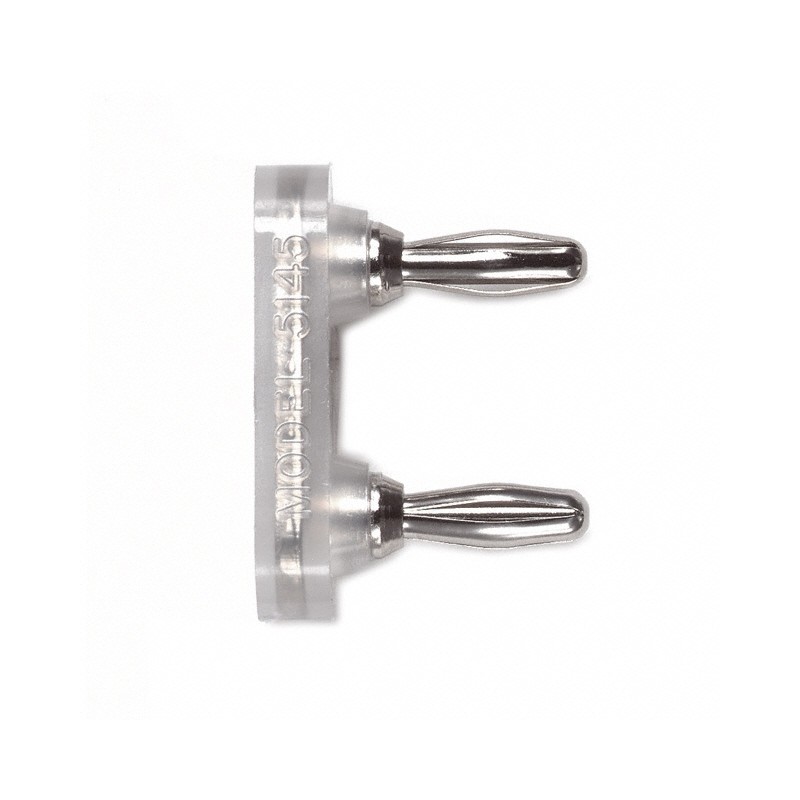 1 pcs : 5145 - CONN DBL BANANA PLUG SLDR CLEAR