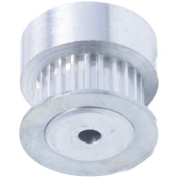 1 pcs - RS PRO Timing Belt Pulley, Aluminium, Zinc Plated Steel 6.4mm Belt Width x 2mm Pitch, 24 Tooth