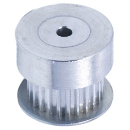 1 pcs - RS PRO Timing Belt Pulley, Aluminium, Zinc Plated Steel 6.4mm Belt Width x 2mm Pitch, 24 Tooth